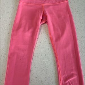 Lululemon Pink/Gray Capri Leggings